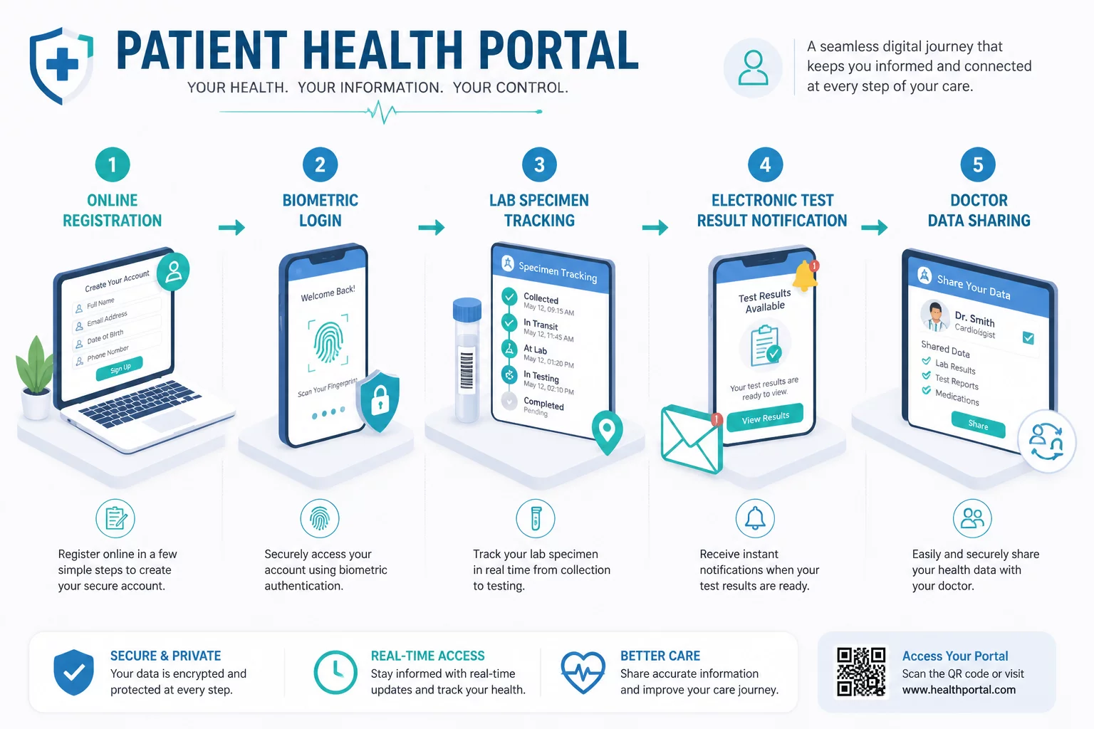 MyQuest Patient Portal Workflow Diagram